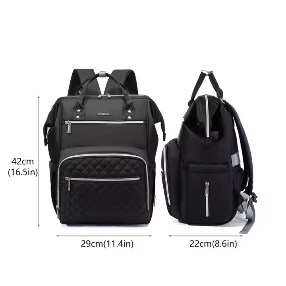 Sac à dos à langer noir ou gris - Leg™