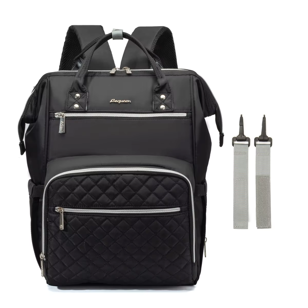 Sac à dos à langer noir ou gris - Leg™