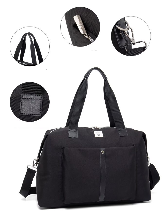 Sac à langer grande capacité noir, beige ou gris