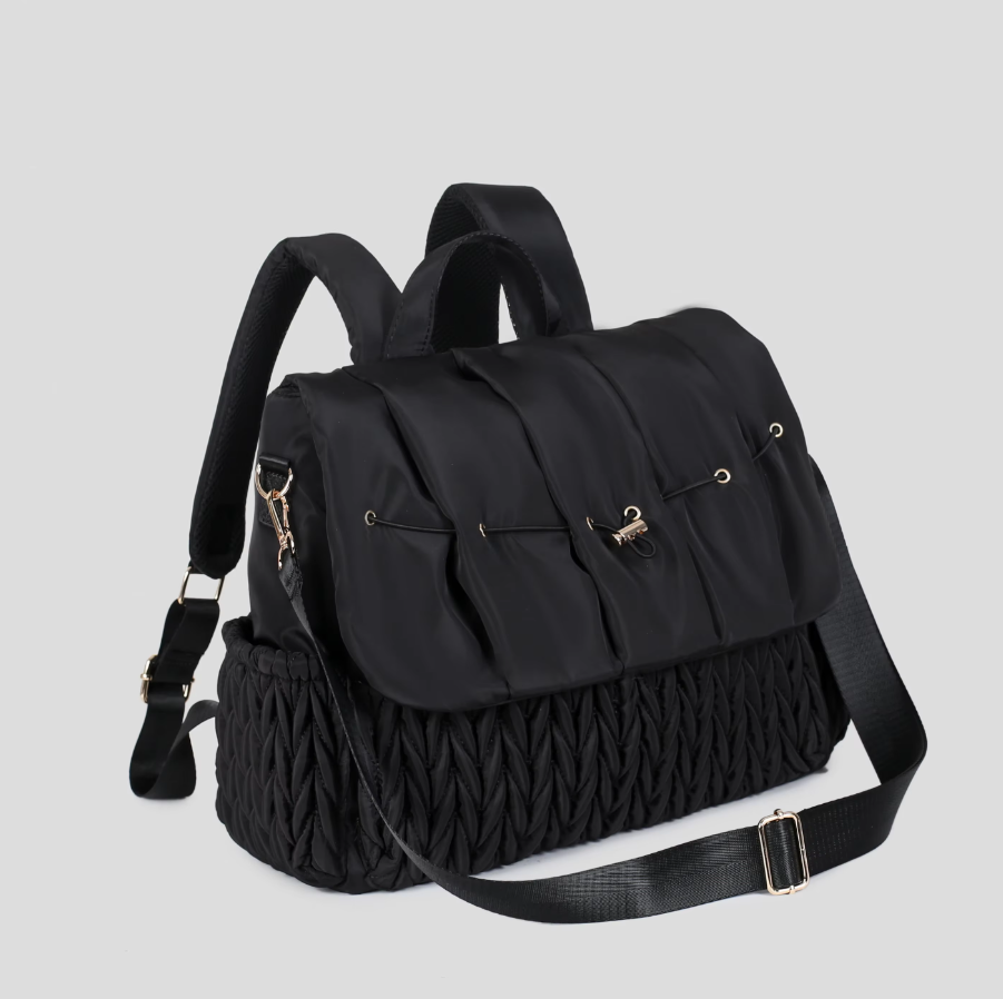 Sac à dos à langer Noir ou Gris grande capacité