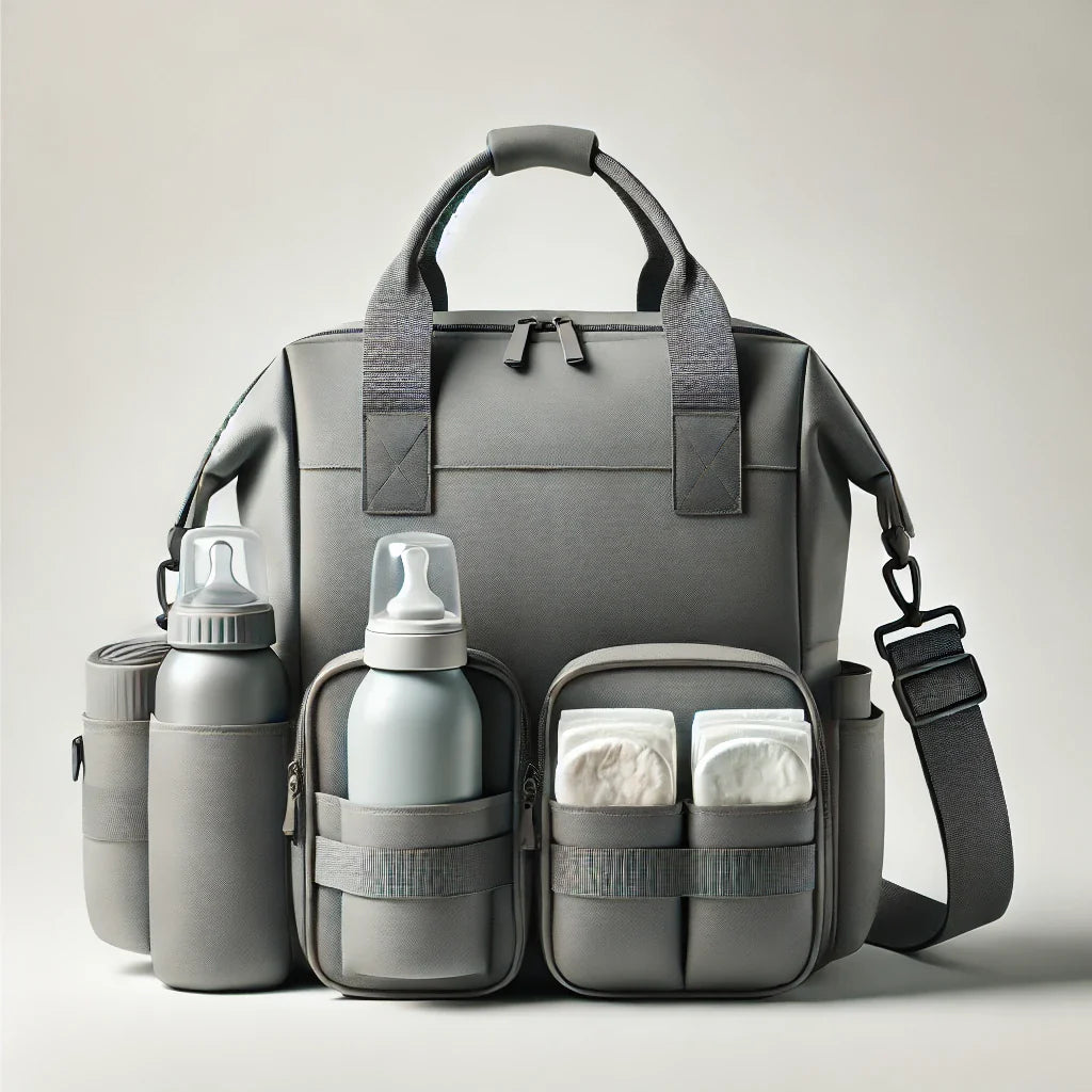 Sac à langer gris
