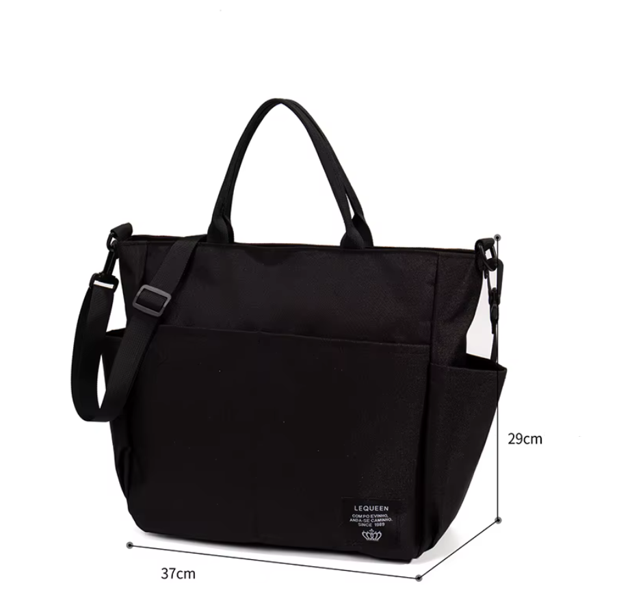 Sac à langer compact noir, gris ou bleu