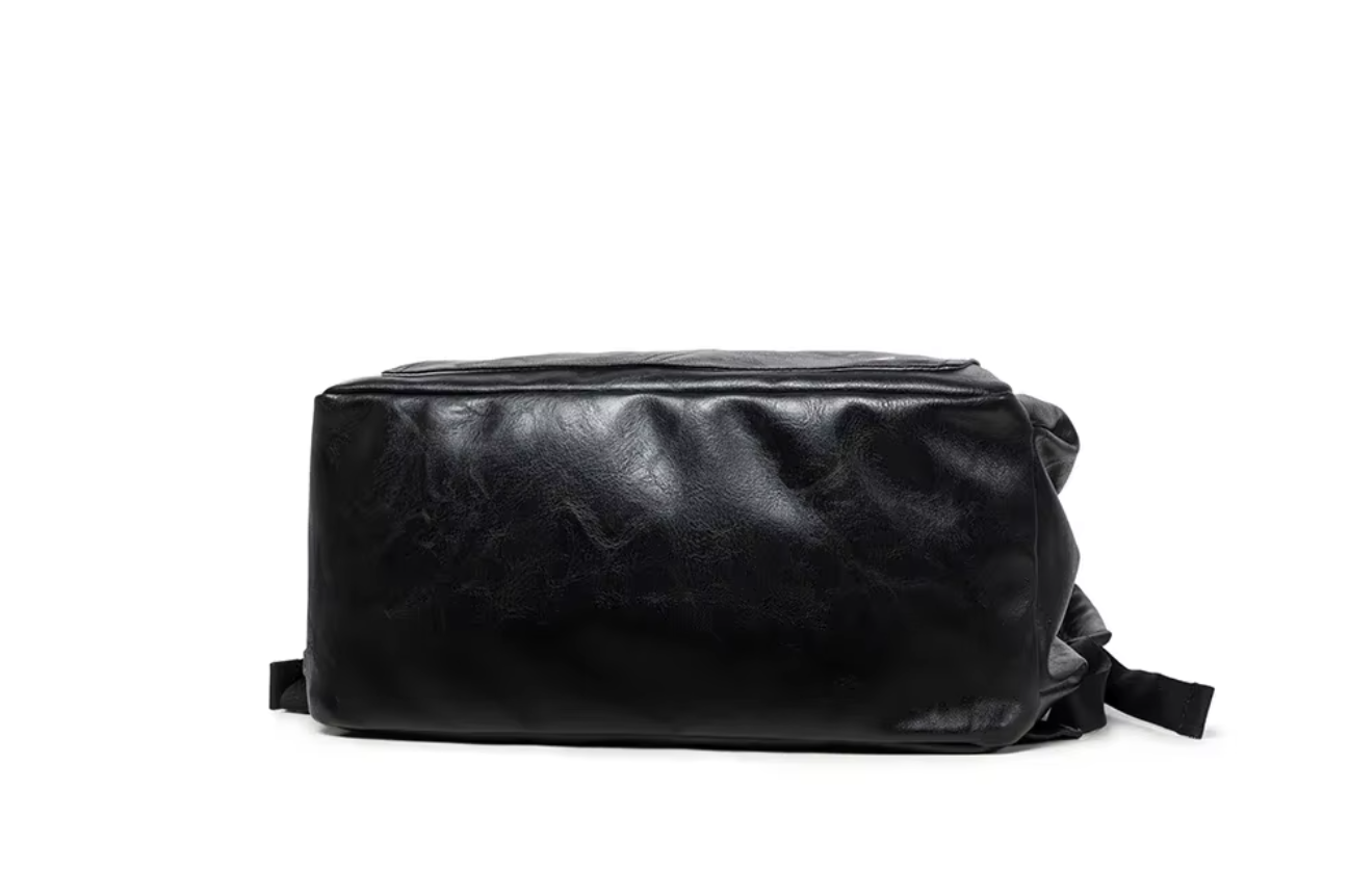 Sac à langer noir imperméable en cuir PU