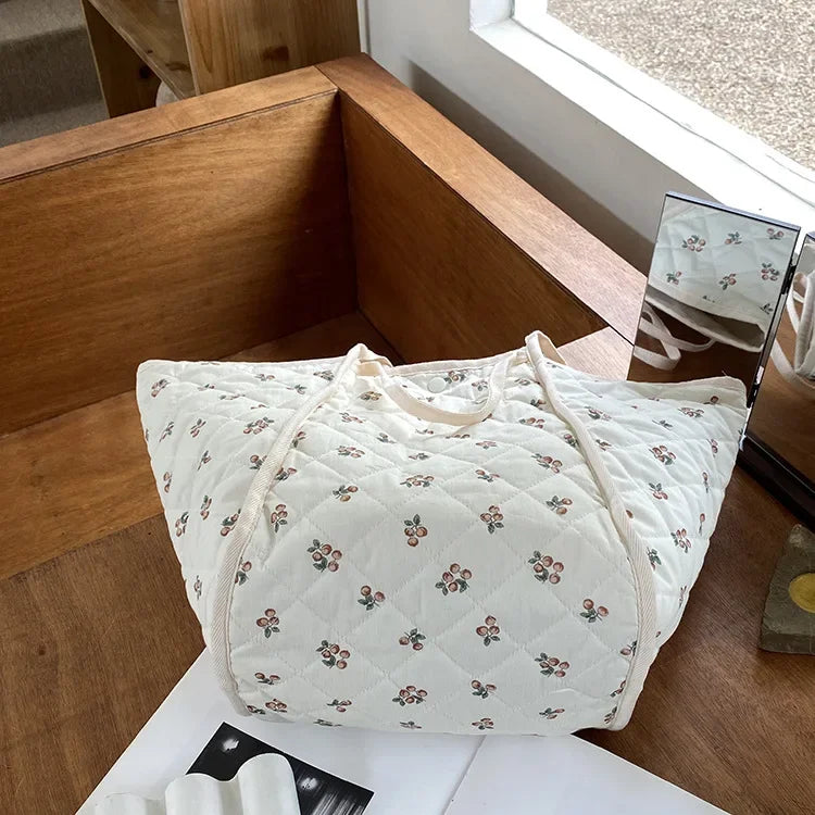 Sac à langer Grande capacité, élégant et pratique avec design en coton