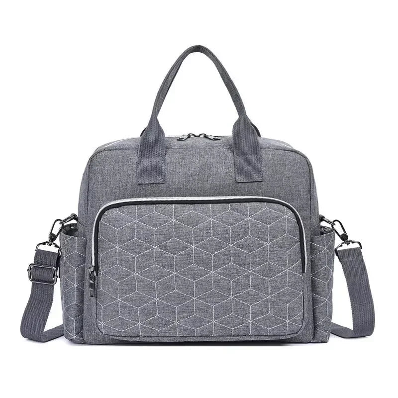 Sac à langer noir, gris ou bleu – Design compact, poches multiples et tissu déperlant