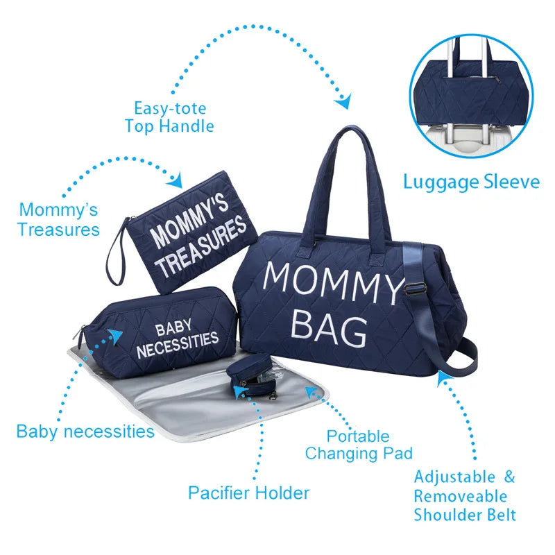 Sac à langer MOMMY BAG imperméable avec pochettes