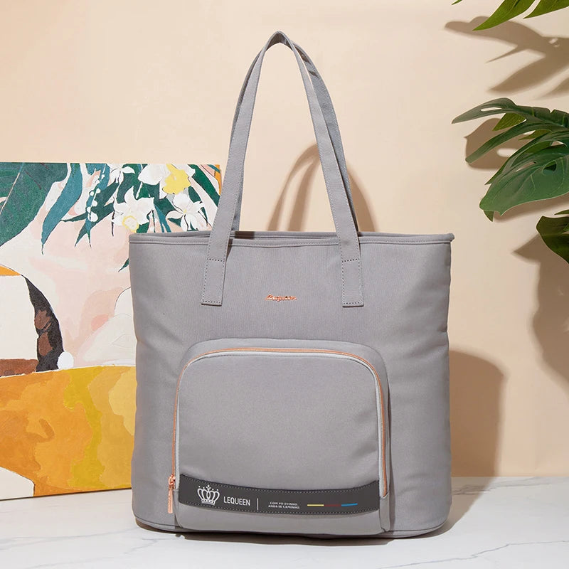 Sac à langer noir, rose ou gris (style tote) – Élégant, spacieux et multifonction