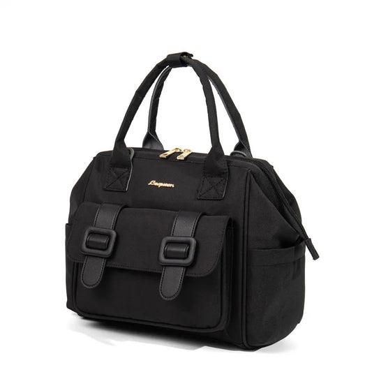 Sac à langer noir compact, pratique et élégant